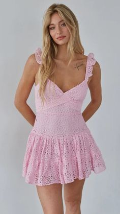 Blush Crochet Lace Mini Dress – Groovy Mimi Rush Outfits, Cute Formal Dresses, Quoi Porter, Rush Dresses, Preppy Dresses, Grad Dresses, Hoco Dresses, Eyelet Lace, Lace Mini Dress