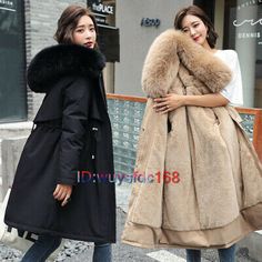 Premium Quality New Ladies Slim Parka Coat Winter Warm Lined Fur Jacket Womens Style Hood Parker, Women's Coats, Jackets & Vests Warm Spring Outerwear For Outdoor, Spring Warm Outdoor Outerwear, Long-sleeved Double-lined Hood Fur Coat For Fall, Fall Hooded Jacket With Faux Fur Trim, Spring Long Coat With Double-lined Hood, Long Parka With Double-lined Hood For Spring, Winter Hooded Jacket With Faux Fur Trim, Long Sleeve, Winter Hooded Jacket With Faux Fur Trim, Spring Parka With Double-lined Hood