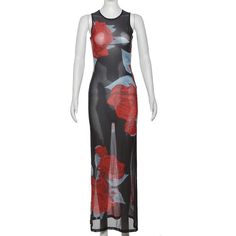 Please refer to our sizing chart for a guideline when choosing a size. 5 business days order processing time. 90% polyester 10% spandex Sheer Stretch Maxi Dress For Summer, Fitted Printed Maxi Dress For Night Out, Stretch Floral Print Midi Maxi Dress, Sheer Fitted Mesh Maxi Dress, Bodycon Maxi Dress For Summer, Spring Sheer Floor-length Maxi Dress, Sheer Stretch Maxi Dress, Stretch Summer Mesh Dress Maxi Length, Stretch Mesh Maxi Dress For Summer