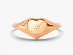 Solid gold Oval Signet Ring from your choice of yellow gold, white gold or rose gold, with 4 different size options. Customize this signet ring with your name, initials or monogram. This classic signet ring is perfect for everyday wear and can be used as a family crest, coat of arms ring, graduation ring, personalized gift or any other deserved reward. FEATURES Gold Kt Options: 14k (18k is also available with 1-2 days of more production time)Color Options: Yellow Gold, Rose Gold and White GoldAv Personalized Heirloom Rose Gold Initial Ring, Classic Round Signet Ring For Valentine's Day, Classic Personalized Heart Ring For Promise, Classic Personalized Rose Gold Initial Ring, Classic Personalized Heart Promise Ring, Classic Engraved Yellow Gold Ring For Valentine's Day, Luxury Personalized Rose Gold Initial Ring, Personalized Classic Heart Promise Ring, Personalized Luxury Rose Gold Initial Ring