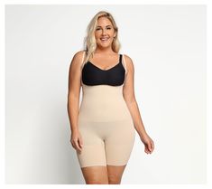 Layer your look with this smoothing shapewear showcasing stretchy and supportive fabric for a flattering fit under your favorite ensembles. From Shapellx. Compression Shapewear With Seamless Construction, Compressive Seamless Shapewear, Supportive Stretch Shapewear With Built-in Bra, Seamless Shaping Shapewear Mid-thigh Length, Seamless Mid-thigh Shapewear, Seamless Mid-thigh Length Shapewear, Full Coverage Shaping Shapewear With Seamless Construction, Seamless Full Coverage Shaping Shapewear, Compression Shapewear With Medium Bust Support