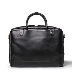 Elevate your professional game with The Everyday Briefcase, a sleek and timeless companion designed for daily office use. Crafted from genuine buffalo leather, this full-grain marvel seamlessly blends classic aesthetics with a modern touch. With its robust construction, it's not just a briefcase; it's a lasting investment. The Everyday Briefcase boasts two side pockets, an interior laptop compartment with a zipper pocket, and features durable brass hardware, YKK zippers, and runners. Customize y Leather Cases For Everyday Use, Leather Cases With Smooth Grain For Everyday Use, Leather Case With Smooth Grain For Everyday Use, Classic Leather Laptop Case, Classic Rectangular Laptop Bag, Classic Cases With Leather Lining For Daily Use, Classic Laptop Bag For Daily Use, Classic Leather Laptop Bag With Smooth Grain, Functional Leather Briefcase For Work