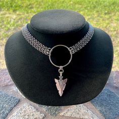 Stainless Steel Arrow Choker Necklace . Chains Are Stainless Steel .Adjustable 14 To 16 Inch ( If You Need A Different Size Lmk ) Handmade By Me Silver Plated Arrow Charm . Tribal , Rock & Roll , Rocker , Chain Chokers , Boho , Bohemian , Fairy , Goth , Gothic , Celtic , Bohochic / Gift / Stylish / Trendy , Enchanted / Arrows / Spikes / Metal / Punk / Edgy / Viking / Maille / Artisan Jewelry / Thick Necklace / Thick Chokers / Steam Punk Bnha Hero Costumes, Build A Character, Gothic Jewelry Diy, Chain Chokers, Bohemian Fairy, Boho Arrow, Thick Necklace, Chainmail Jewelry, Silver Arrow