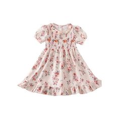 Beige floral smocked ruffle dress 100% polyester  Please refer to size chart for exact measurements  Please allow 1-3 business days for order processing. Please message me with any questions. Colors may vary slightly from pictures. Cute Floral Print Dress With Ruffle Sleeves, Pink Smocked Dress With Ruffle Sleeves, Pink Smocked Floral Print Dress With Short Sleeves, Pink Floral Print Smocked Dress With Short Sleeves, Pink Smocked Dress With Floral Print And Short Sleeves, Cute Smocked Dress With Ruffles For Spring, Cute Spring Smocked Dress With Ruffles, Cute Short Sleeve Smocked Dress For Spring, Cotton Smocked Dress With Floral Print And Short Sleeves