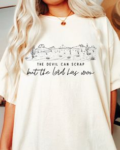 The Lord Has Won Shirt, Western Faith Shirt Cute Christian Apparel, Country Shirts For Women, Christian Boutique, Cute Christian Shirts, Vinyl Designs For Shirts, Funny Christian Shirts, Cute T-shirts, Christian Vinyl Shirts, Bible Verse Shirt Design