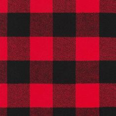 a red and black checkered fabric textured with flannel, suitable for background or wallpaper