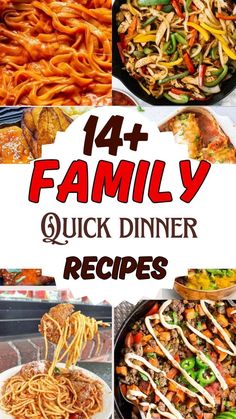 family quick dinner recipes that are delicious and easy to make with the help of your family