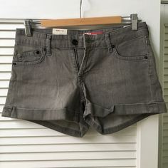 New And Never Worn, With Tags (Without Price Tag Though) Pair Of Grey Denim Shorts. 10 Inches In Length. H&m Mid-rise Cotton Jean Shorts, H&m Cotton Jean Shorts With Pockets, H&m Jean Shorts With Pockets, H&m Mid-rise Casual Jean Shorts, H&m Casual Cotton Jean Shorts, H&m Mid-rise Denim Jean Shorts, Trendy Cotton Jean Shorts By H&m, H&m Jean Shorts With Pockets For Spring, Trendy H&m Cotton Jean Shorts