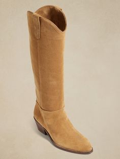 Archer Western Boot | Banana Republic Western Suede Moto Boots For Ranch, Leather Sole Boots For Ranch In Fall, Rugged Winter Boots For Ranch, Fall Ranch Boots With Leather Sole, Ranch Boots With Leather Sole For Fall, Western Suede Heeled Boots For Winter, Western Style Suede Heeled Boots For Winter, Leather Western Knee-high Boots For Ranch, Western Leather Knee-high Boots For Ranch