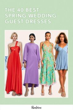 Spring wedding guest dresses are selling like hot cakes right now, and we’ve narrowed down our favorite 40 frocks, including picks for a black-tie wedding, casual wedding, beach wedding and everything in between. Bring on the chiffon, silk, linen and lace, ladies. Spring Wedding Guest Dresses, Wedding Casual, Spring Wedding Guest, Spring Wedding Guest Dress, Hot Cakes, Low Back Dresses