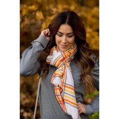 Need a great statement scarf? This one is one you are sure to love! Wear it all winter long for a cute, warm, and comfy look you will love! Casual Cotton Scarves For Fall, Casual Scarves For Cold Weather, Cotton Scarves For Fall, Multicolor Scarves For Cold Weather In Fall, Casual White Scarves, White Scarf For Cold Weather In Fall, Casual Infinity Scarf For Cold Weather, White Bohemian Scarf For Fall, Casual Multicolor Scarves For Cold Weather