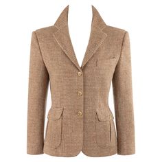 Americana Ralph Lauren, Tweed Suits, Jacket Brands, Fall Looks, Colored Blazer, Blazer Coat, San Francisco, Button Up, Coats Jackets