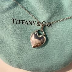 I Bought This Simple Timeless Necklace Brand New Many Years Ago. This Is Gently Used - An Oldie But A Goodie! Both Pendant And 18” Necklace Chain Is Sterling Silver. I Just Recently Polished It Using The Tiffany’s Cloth. Comes With The Blue Pouch Bag As Shown In My Pictures But Not The Original Box. Timeless Necklace, Jewelry Tiffany, Expensive Jewelry Luxury, Tiffany Jewelry, Jewelry Luxury, Necklace Brands, Expensive Jewelry, Matching Jewelry, Tiffany And Co