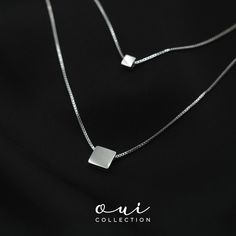 Stacking Square Necklace, Simple Elegant, Easy to wear All the products are photographed to match the actual product as closely as possible. What you see is the real item, however, colors might vary due to different monitors and lightings. Perfect for gifts, comes with a free gift box presentation as shown on photo. Attention: 1. Do not wear them in the shower 2. Do not wear them during extreme sports/ hardcore exercises 3. Do not put chemicals on it Silver Necklace With Simple Design As Gift, Minimalist Silver Rectangular Jewelry, Silver Necklace With Simple Design For Gift, Formal Silver Necklace With Simple Design, Elegant Necklace With Silver Chain And Square Pendant, Minimalist Formal Jewelry With Square Pendant, Minimalist Square Pendant Jewelry For Formal Occasions, Simple Rectangular Silver Jewelry, Sterling Silver Jewelry With Delicate Chain And Rectangular Shape