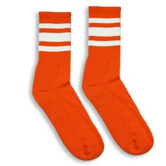 Orange Socks with White Stripes I Made in USA Trendy Cotton Sports Socks, Casual Orange Socks For Winter, Casual Orange Winter Socks, Casual Cotton Sports Socks, Black All Stars, Orange Socks, Traffic Cone, Raffle Baskets, Modern Tech