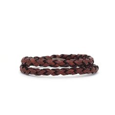 A comfortable braided leather bracelet made of soft leather cord in rustic brown. This stylish men's leather bracelet wraps twice around the wrist and makes the perfect gift for someone special. For additional information, please feel free to contact us. Everyday Braided Leather Bracelets, Adjustable Brown Braided Bracelet For Everyday Use, Brown Leather Braided Jewelry, Masculine Brown Leather Braided Bracelet, Braided Brown Leather Jewelry, Brown Braided Leather Jewelry, Brown Double Band Bracelet With Leather Strap, Brown Braided Leather Bracelets, Brown Double Band Leather Bracelets