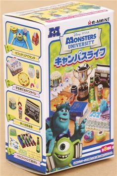 the box for monsters university is open and ready to be used as an activity toy