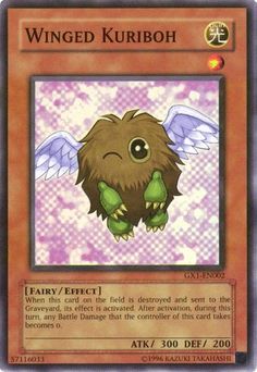 a card with an image of a winged creature