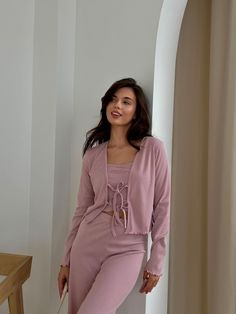 Our Cozy Pink Ribbed Pajama Set will wrap you in warmth and comfort, perfect for those chilly autumn and winter nights. This set is not only ideal for lounging but also makes a thoughtful gift for someone special or a delightful treat for yourself to enjoy comfort and cosiness. 🪡 XS-S: Bust (78-87 cm / 30.7"-34.3") Waist (60-67 cm / 23.6"-26.4") Hips (88-96 cm / 34.6"-37.8") 🪡 S-M: Bust (87-92 cm / 34.3"-36.2") Waist (65-72 cm / 25.6"-28.3") Hips (95-100 cm / 37.4"-39.4") 🪡 M-L: Bust (93-100 Cozy Sleepwear For Loungewear, Winter Pink Sleepwear For Relaxation, Soft Texture Sleepwear For Fall Relaxation, Soft Texture Fall Sleepwear For Relaxation, Spring Sleepwear For Loungewear, Soft Spring Loungewear Sleepwear, Winter Loungewear Sleepwear, Solid Color Winter Sleepwear For Lounging, Comfortable Ribbed Sleepwear For Loungewear