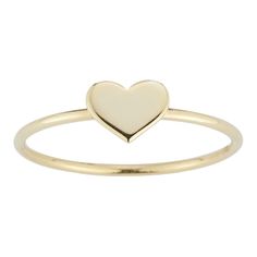 Worn by itself or with other rings, this 14k gold heart stackable ring by LUMINOR GOLD is a lovely addition to your everyday style. Worn by itself or with other rings, this 14k gold heart stackable ring by LUMINOR GOLD is a lovely addition to your everyday style.  Metal: 14k gold Packaging: velvety pouch Plating: 14k gold Width: 1 mm Finish: polished Please note, due to the high value of this item, a signature may be required upon delivery. Size: 6. Color: Yellow. Gender: unisex. Age Group: adul 14k Gold Stackable Rings With Heart Charm For Anniversary, Dainty Stackable Yellow Gold Heart Ring, 14k Gold Stackable Rings With Heart Charm, Dainty Yellow Gold Stackable Heart Ring, Stackable 14k Gold Heart Cut Heart Ring, Stackable 14k Gold Heart Cut Ring, 14k Gold Stackable Heart Cut Heart Ring, Classic Stackable Yellow Gold Heart Ring, Stackable Heart Ring In 14k Gold