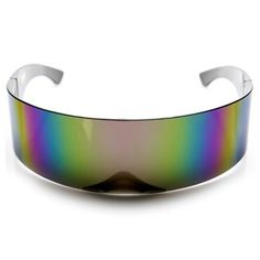 Ultimate retro shield wrap around high fashion sunglasses. Make a statement with these cool reflective mirrored lens. Cyberpunk Sunglasses, Futuristic Glasses, Futuristic Retro, Retro Mirror, Visor Sunglasses, Style Steal, Technology Background, Futuristic Fashion, Shield Sunglasses