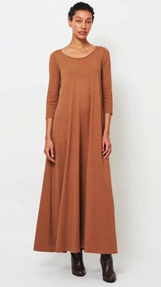 Bringing back the spicy drama with the cult favorite, now back in stock. Crafted in our signature solid jersey fabric, this easy dress is a must-have for any wardrobe. Relaxed Fit Viscose Midi Maxi Dress, Fitted Modal Maxi Dress, Flowy Solid Color Dress For Fall, Flowy A-line Maxi Dress For Fall, Solid Color Fall Loungewear Dresses, Fall Solid Color Loungewear Dresses, Solid Color Maxi Length Dresses For Fall, Elegant Modal Maxi Dress, Elegant Maxi Length Modal Dress