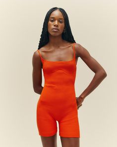 Liz Mie Orange Knitted Bodysuit Romper by Haight Discover the Mie Orange Liz Knitted Romper by Haight. Fitted to the body, short and with a rounded neckline. Check out all the options on the website. Knitted Bodysuit, Body Contour, Knit Bodysuit, Knitted Romper, Rounded Neckline, Body Contouring, Adjustable Straps, Jumpsuit, Rompers