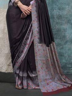 Step into a realm of regal elegance with our exquisite purple crepe saree, adorned with intricate digital print work. This stunning saree, measuring 5.50 meters, is paired with an unstitched blouse material in a complementary light purple crepe fabric, featuring delicate printed work. Whether you're attending a festive celebration, a family gathering, or a formal event, this saree is designed to make you shine with its refined and graceful design.
The rich purple crepe fabric of the saree offers Wedding Pre-draped Saree With Digital Print, Wedding Fitted Pre-draped Saree With Digital Print, Elegant Silk Saree With Digital Print, Black Saree With Printed Motifs For Diwali, Traditional Drape Georgette Blouse Piece With Digital Print, Traditional Drape Printed Saree For Wedding, Elegant Printed Saree For Festive Occasions, Elegant Printed Saree For Festive Season, Festive Elegant Saree With Digital Print