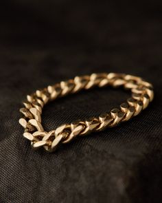 The Curb Chain ring utilizes a classic chain style in a modern way; chain rings are exceptionally comfortable, as they can move with your finger in a way that fixed rings cannot. Unlike some chain rings on the market, the links of our rings are not hollow. This makes for superior durability. Curb chain was originally made for the bit of armored horses. It has German etymological origins in medieval words for armor, and the chain's flattened, interlocking links call to mind the woven patterns of Chain Rings, Chain Mail, 14k Gold Ring, Chain Ring, Curb Chain, Metal Rings, Sterling Ring, Chain Styles, Gold Rings