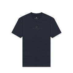 #color_Navy Classic Short Sleeve T-shirt For Streetwear, Blue Relaxed Fit T-shirt With Logo, Cotton Logo T-shirt With Short Sleeves, Cotton Short Sleeve T-shirt With Logo, Classic Blue T-shirt For Streetwear, Streetwear Crew Neck T-shirt With Front Logo, Streetwear T-shirt With Front Logo And Crew Neck, Casual Streetwear T-shirt With Front Logo, Front Logo Top For Summer Streetwear