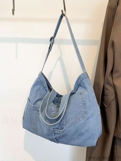 BagForLove - Streamlined Denim Tote Bag Product Description Color Baby Blue Bag Size Large Material Polyester Composition 100% Polyester Size Chart INCH CM Bag Length Bag Width Bag Height Handle Height 15.7 inch 3.9 inch 11.8 inch 7.1 inch Bag Length Bag Width Bag Height Handle Height 40 cm 10 cm 30 cm 18 cm Details Pictures Similar Products h2 { text-align: center; } /* æ¢è¡ */ li{ white-space: normal; word-break: break-all; word-wrap: break-word; } .red-box { width: 100%; display: flex; flex Everyday Denim Blue Shoulder Bag, Denim Blue Travel Shoulder Bag, Rectangular Denim Blue Shoulder Bag With Pockets, Everyday Denim Shoulder Bag With Double Handle, Denim Shoulder Bag With Double Handle, Denim Large Capacity Hobo Tote Bag, Large Capacity Denim Shoulder Bag, Denim Hobo Bag Large Capacity Tote, Denim Hobo Bag With Large Capacity