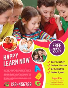 children's school flyer template