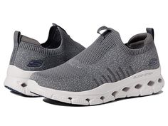 SKECHERS Glide-Step Flex - Men's Shoes : Charcoal : Go out with ease and total comfort wearing the SKECHERS Glide-Step Flex shoes. Textile and synthetic upper. Textile lining. Textile insole. Memory Foam gel-infused insole for cushioning and comfort. Mesh construction on the upper for breathability. Lightweight Glide-Step midsole for added comfort. Pull tab on front and back. Slip-on closure. Goodyear rubber performance outsole. Imported. Measurements: Heel Height: 1 1/2 in. Weight: 10.75 oz. We Lightweight Synthetic Sporty Walking Shoes, Lightweight Sporty Synthetic Walking Shoes, Technical Training Sneakers With Gel Cushioning, Functional Sports Sneakers With Arch Support, Lightweight Synthetic Running Shoes With Cushioned Footbed, Functional Athletic Fit Slip-on Sneakers For Jogging, Lightweight Breathable Walking Shoes For Sports, Lightweight Breathable Synthetic Running Shoes, Gray Nylon Activewear For Light Sports