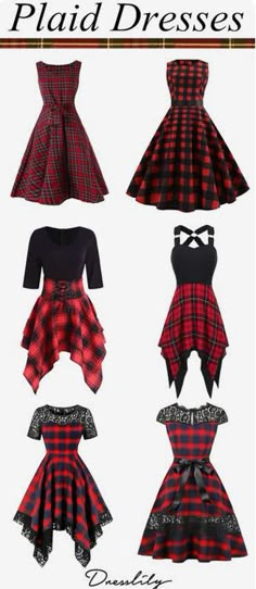 Plaid Dresses, Plaid Skirt, Edgy Outfits, Plaid Dress, Teen Fashion Outfits, Outfits Casuales, Outfit Idea, Cute Casual Outfits