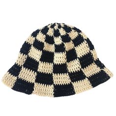 Crocheted bucket hats made with cotton yarn. These are made to order and have the option for customization. I have more colors available as well, message me for more information! Checkered Bucket Hat, Crochet Bucket Hat, Bucket Hats, Hat Making, Cotton Yarn, Granny Square, Bucket Hat, Caps Hats, Selling On Etsy