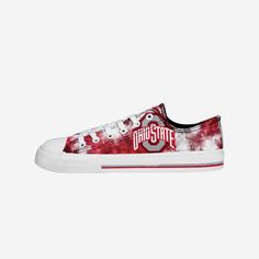 Ohio State Buckeyes Womens Low Top Tie-Dye Canvas Shoe FOCO 6 - FOCO.com Dye Canvas Shoes, Painted Converse, Canvas Shoe, Logo Display, Ohio State University, Tie Dye Designs, Ohio State Buckeyes, Next Step, Toe Designs