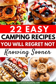 22 Classic Camping Recipes That Always Work Camp Cooking For A Crowd, Delicious Camping Meals, Camping Recipes Make Ahead, Camping Appetizers Make Ahead, Camping Dinners For A Crowd, Pre Made Camping Meals, Hunting Meals, Easy Camping Dinner Ideas