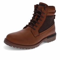 PRICES MAY VARY. Tumbled leather and wool upper 12 hole lace-up closure with rugged metal eyelets Lightly padded collar for extra comfort Pull tab accent on the heel for an easy on and off the foot Durable rubber lug outsole for added traction Casual Ankle Boots, Levis Men, Pull Tab, Men's Casual, Special Features, Ankle Boot, Men Casual, Lace Up, Wool