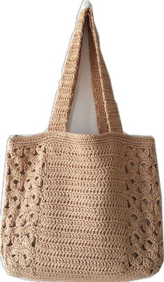 Buy Online High Quality Casual Beige Rectangular Crochet Bag, Casual Beige Square Hobo Bag, Eco-friendly Beige Rectangular Shoulder Bag, Casual Natural Crochet Satchel Bag, Casual Beige Handwoven Shoulder Bag, Casual Handwoven Beige Shoulder Bag, Neutral Crochet Bag With Braided Handles, Neutral Rectangular Crochet Bag With Braided Handles, Eco-friendly Neutral Rectangular Shoulder Bag