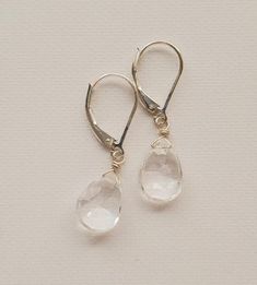 Elegance Style, Gem Earrings, Quartz Earrings, Teardrop Earrings, Elegant Fashion, Clear Quartz, Gemstone Earrings, Pearl Earrings, Gems