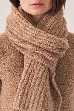 Teddy textured scarf. Wrap around your neck for full coverage and extra warmth. Teddy texture adds fullness to scarf. Wear with teddy beanie hat. ABLQ3F9 - 77% virgin wool / 19% silk / 4% polyamide- Casual comfort- Luxury at a great price- Length - 72 inches- Width - 13 1/2 inches Comfort Luxury, Dress With Cardigan, Beanie Hat, Wrap Around, Beanie Hats, Sale House, Scarf Wrap, Cashmere, Lounge Wear