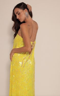 Mable Sequin Maxi Dress | EastnWest – eastnwest label Tube Maxi Dress, Tube Maxi Dresses, Sequin Maxi Dress, Sequin Maxi, Halter Neckline, Gorgeous Dresses, Criss Cross, Full Length, Sequin