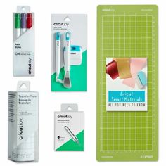 the cricut smart materials kit includes two markers, an adhesiver and one marker