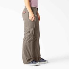 Women's Cargo Pants | Relaxed, Straight | Dickies - Dickies US Work Pants With Cargo Pockets, Full-length Cargo Work Pants, Full Length Work Pants With Cargo Pockets, Utility Cargo Pants For Work, Utility Full-length Cargo Pants For Work, Utility Full Length Parachute Pants For Work, Functional Cargo Pants With Multiple Pockets For Work, Functional Cargo Pants With Cargo Pockets For Work, Work Pants With Patch Pockets