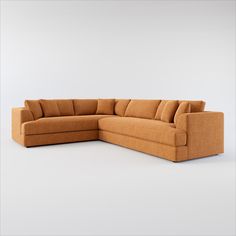 Our bold, contemporary Ridley Collection shows off clean lines and beveled block arms. The relaxed aesthetic features a deep, low bench seat for an ultra-comfy sit. | Ridley Foam Comfort 2-Piece Sectional with Right-Facing Sofa in Contessa Ginger | by Value City Furniture Low Bench, Relaxed Aesthetic, American Signature Furniture, Value City Furniture, Four Season, City Furniture, Living Room Sectional, Bench Seat, Living Room Seating