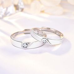 LOVCIA Jewelry Promise Couple, Finger Rings, Double Heart, Couple Rings, Men's Rings, Ankle Bracelets, Promise Ring, Piercing Jewelry, Accessories Bracelets