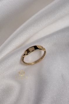 "ABOUT PRODUCT This 14K Gold  Ring is beautifully designed and hand crafted with our associates to make this a special gift for your loved ones. Knowing the value of our customers, We prepare each piece with extra care and attention.  ITEM DETAILS Material: 14K Gold Approx:  1.6 gram Available colors: Gold, Rose Gold, White Gold Available Sizes: 4 US to 11 US  ✪ 14k Gold ( Certification will be included with your order ) ✪Available 14K White, Yellow, Rose Gold (also in 10, 18K) 🛠 Yazal Jewelery Luxury Stackable Signet Ring For Gift, 14k Gold Oblong Jewelry For Anniversary, Oblong 14k Gold Jewelry For Anniversary, Gold Stackable Signet Ring For Gift, Stackable Fine Jewelry Signet Ring As Gift, Luxury Stackable Signet Ring For Promise, Rectangular White Gold Jewelry For Promise, Luxury Stackable Engraved Ring For Gift, Luxury Stackable Engraved Ring As Gift