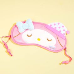 Make sure you have this cute My Melody sleep mask by your bedside! This sleepy My Melody is wearing a night hat to match the mood. Use it to help you get to sleep at night. Comes with a plastic slider pouch Kuromi And Hello Kitty, Night Hat, My Melody Cute, Cute My Melody, Sanrio Things, Sanrio Fashion, Dr Items, Kawaii Home, 2000s Japanese Fashion