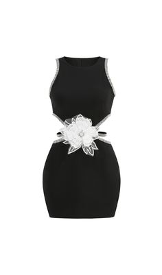 Adorned with intricate crystal floral embellishments, this mini dress exudes sophistication and luxury. Perfect for any special occasion, it is sure to make you stand out in a crowd. Elevate your style and be the center of attention with this exclusive piece. Decor:shaped cutouts, crystals, appliqué in the form of a flower Clasp:hook, hidden zipper Care:dry cleaning Lining:100% polyester Compound:90% cotton, 10% polyester / glass Color:black, silver Colour may vary due to lighting on images. The Rhinestone Embellished Mini Dress For Prom Season, Rhinestone Mini Dress For Cocktail And Prom Season, Rhinestone Mini Dress For Cocktail And Prom, Cocktail Mini Dress With Rhinestones For Prom Season, Elegant Sequin Mini Dress For Prom, Elegant Embellished Evening Mini Dress, Elegant Embellished Mini Dress For Evening, Elegant Embellished Mini Dress For Prom, Chic Floral Embellished Mini Dress For Formal Occasions