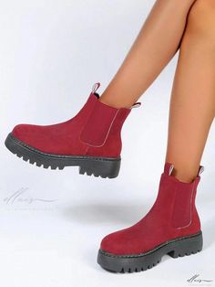 Elluis - High-quality Thick-soled Ankle Boots with External Design and Martin-style Short Boot Shaft Rough Heels, Chunky Heel Ankle Boots, Stylish Sandals, Platform Ankle Boots, Martin Boots, Pointed Toe Flats, Comfortable Sandals, Toe Sandals, Heeled Ankle Boots